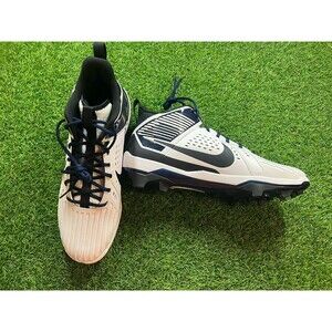Nike Force Forced Savage Pro da5453-105 White/Navy Football Cleats Sz 15 NEW